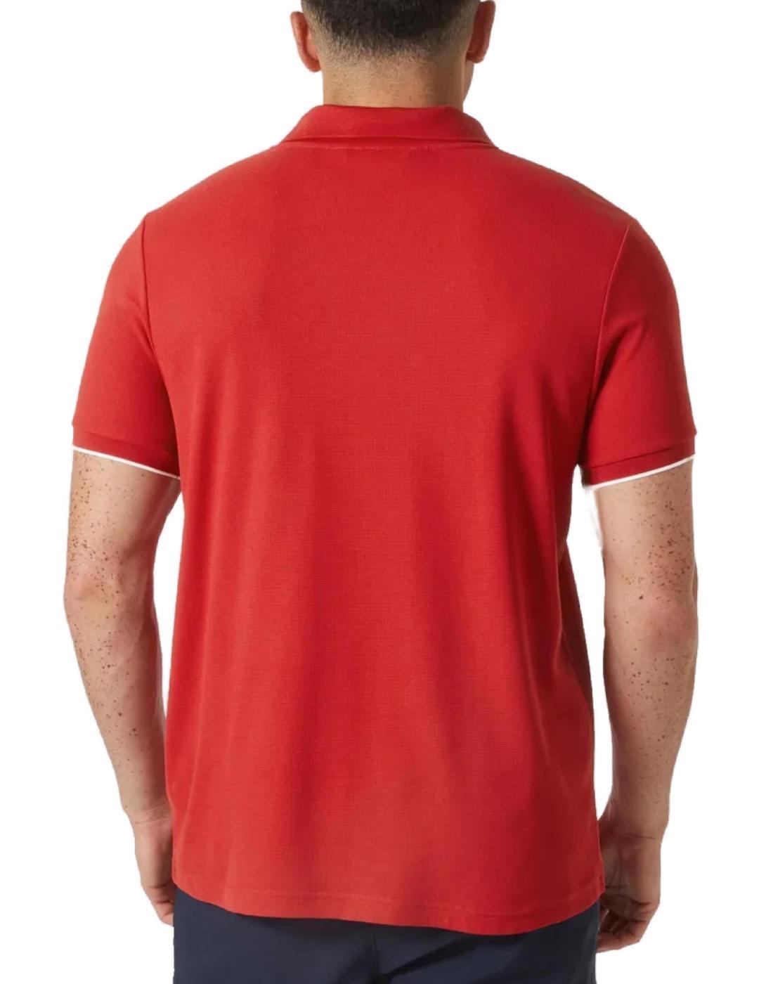Polo Helly Hansen Ocean básico rojo manga corta para hombre