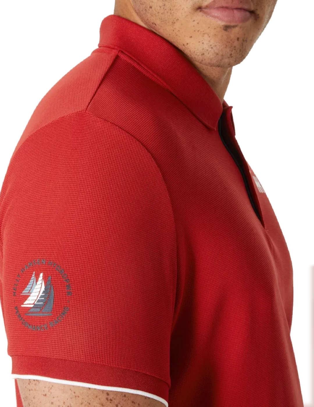 Polo Helly Hansen Ocean básico rojo manga corta para hombre