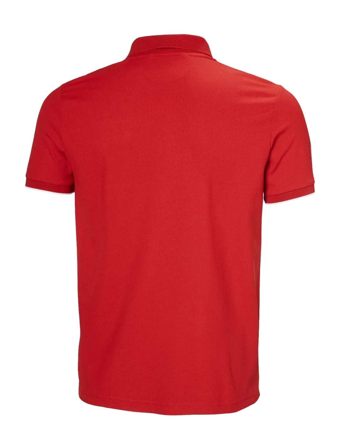 Polo Helly Hansen Ocean básico rojo manga corta para hombre