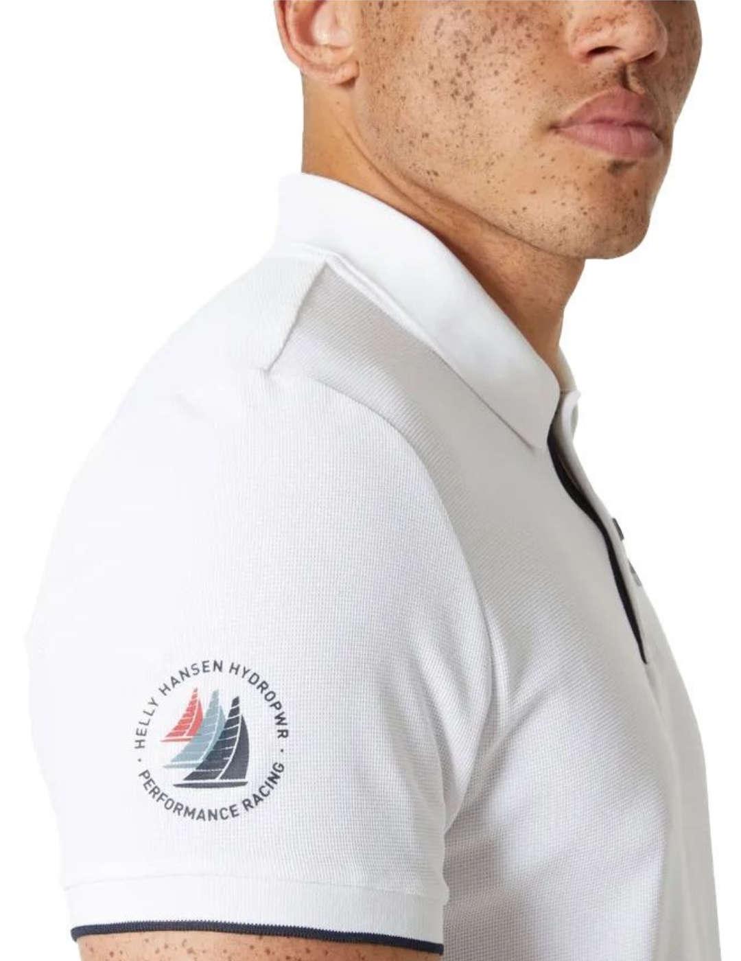 Polo Helly Hansen Ocean blanco manga corta para hombre