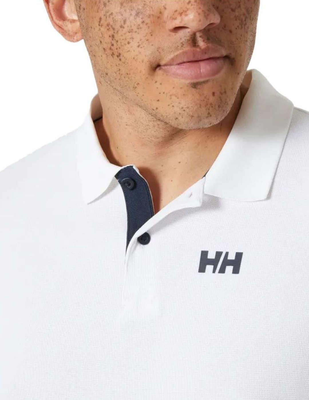 Polo Helly Hansen Ocean blanco manga corta para hombre