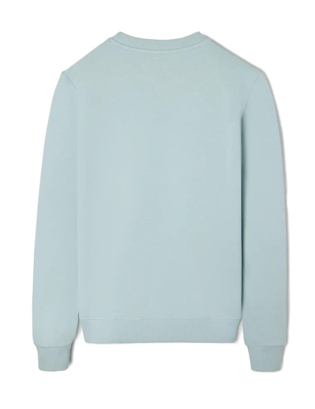 Sudadera Silbon raqueta media verde sin capucha de hombre