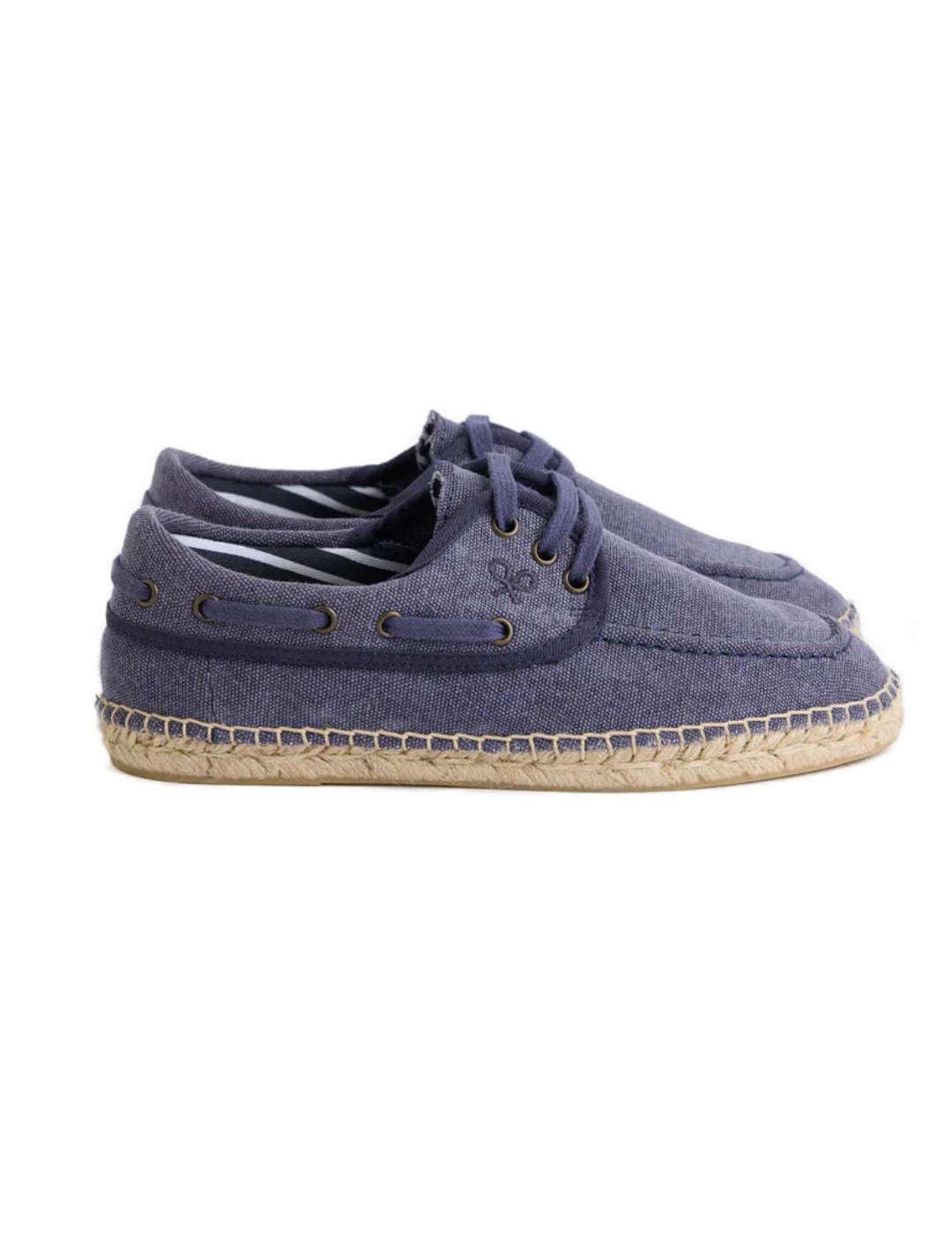 Alpargata Silbon cubierta náutico azul denim de hombre