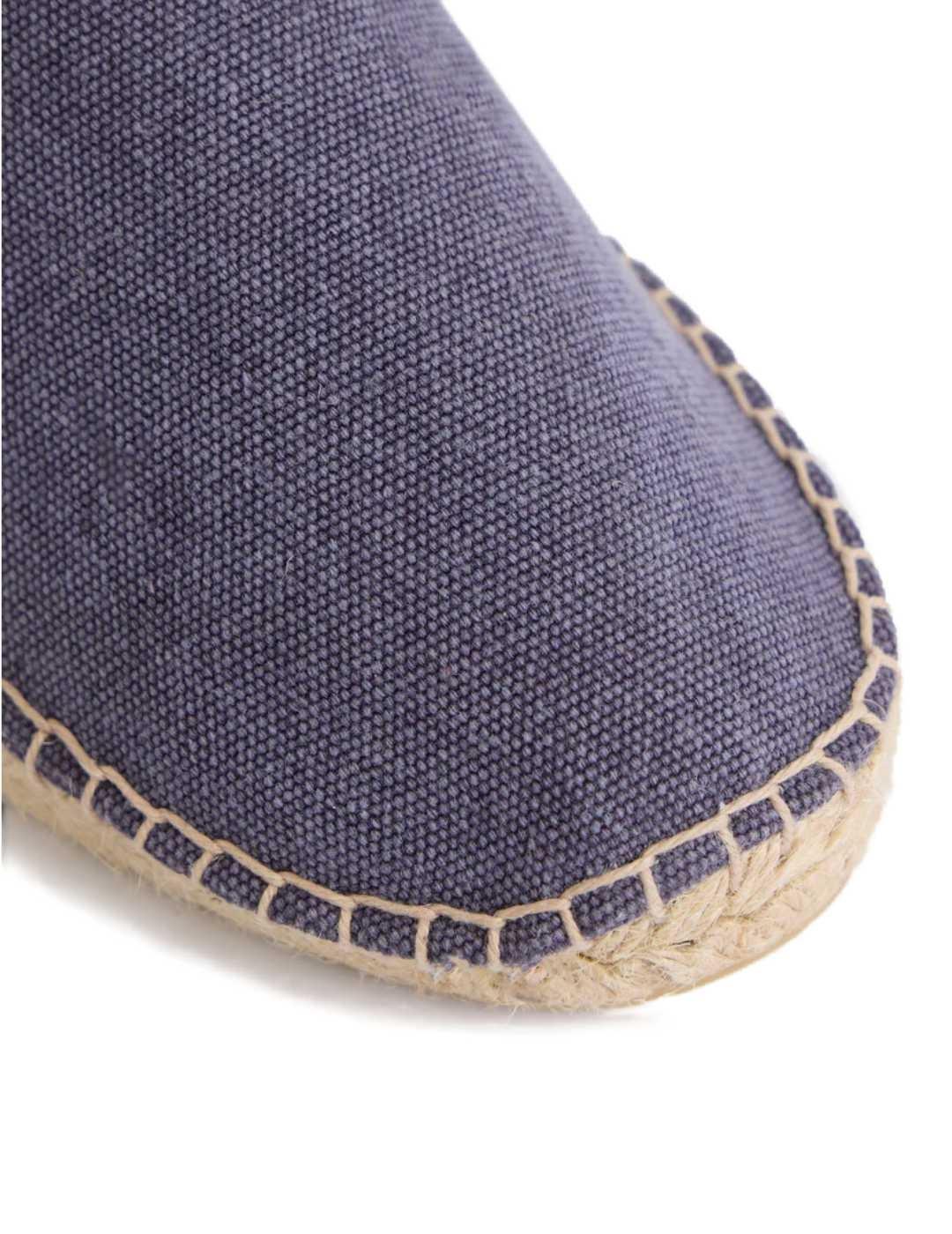 Alpargata Silbon clásica minilogo azul con yute para hombre
