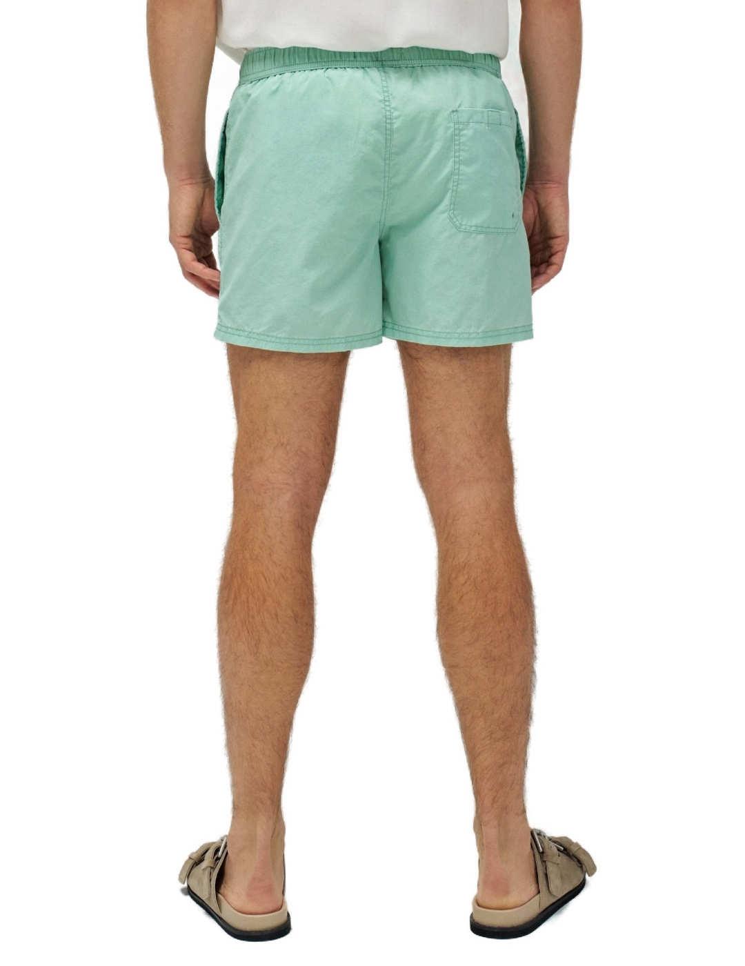 Bañador Salsa verde agua ajustable con bolsillos de hombre
