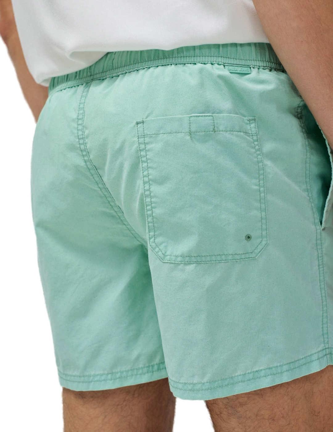 Bañador Salsa verde agua ajustable con bolsillos de hombre