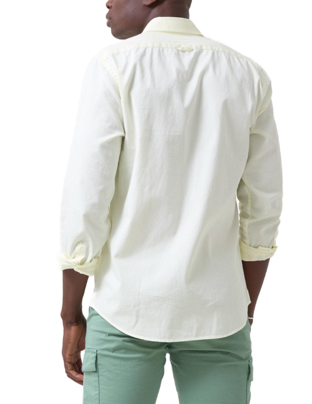 Camisa Altonadock Arena amarilla clara manga larga de hombre