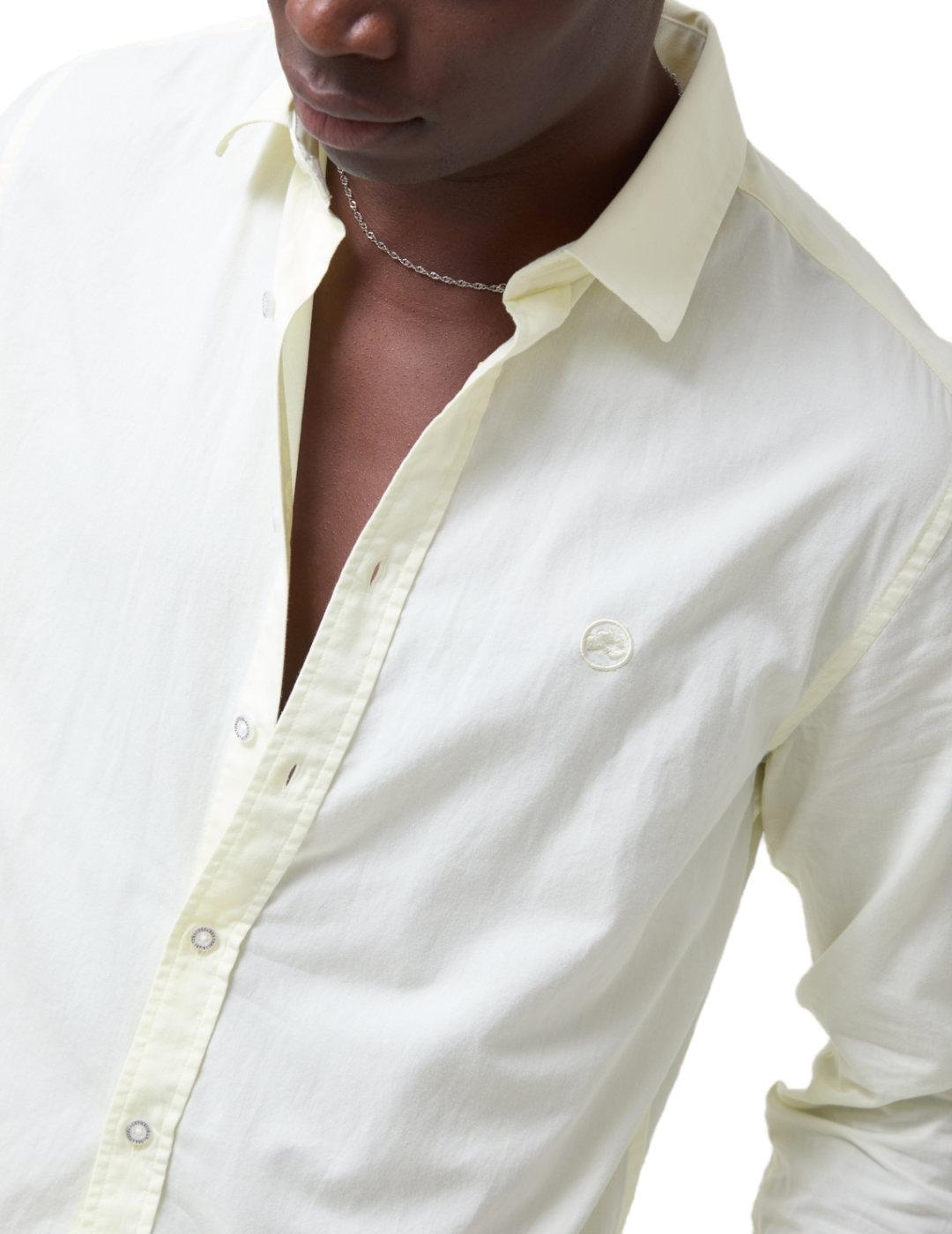 Camisa Altonadock Arena amarilla clara manga larga de hombre