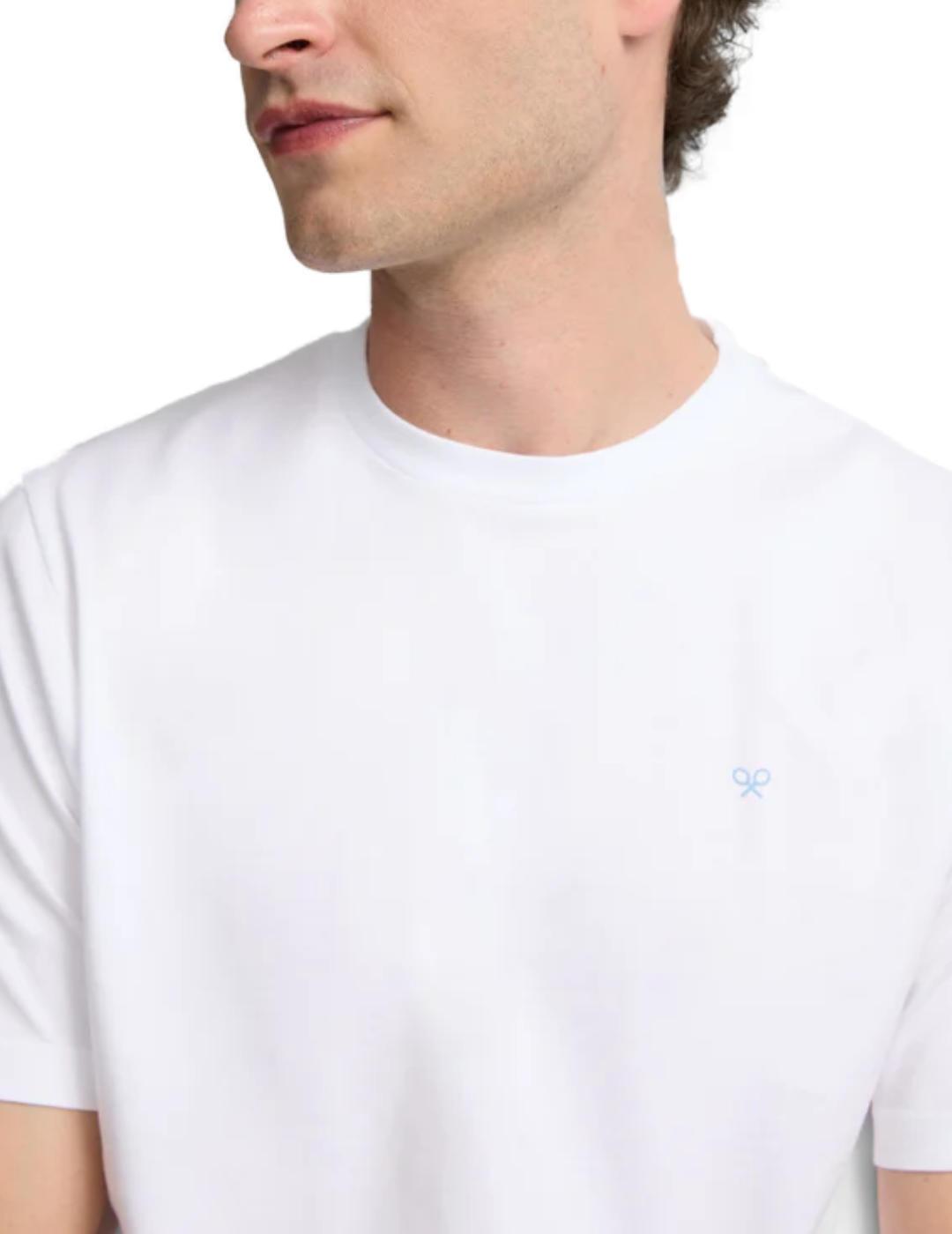 Camiseta Silbon circulo rombos blanca manga corta de hombre