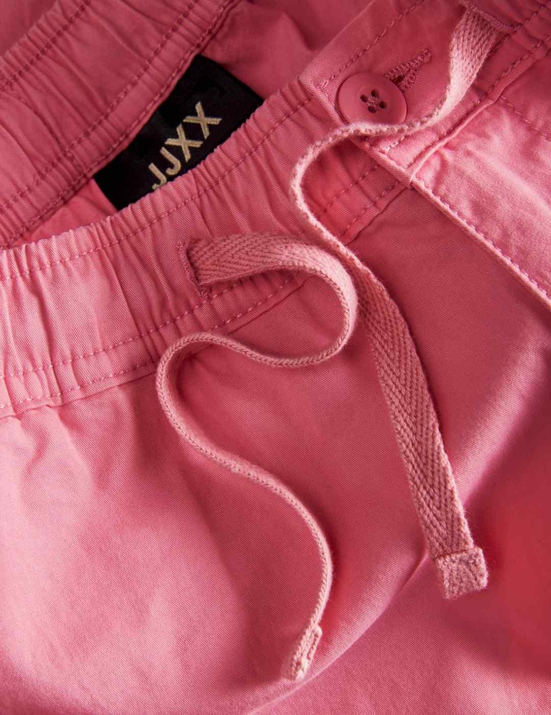 Short JJXX Mollie rosa chicle cintura elástica para mujer
