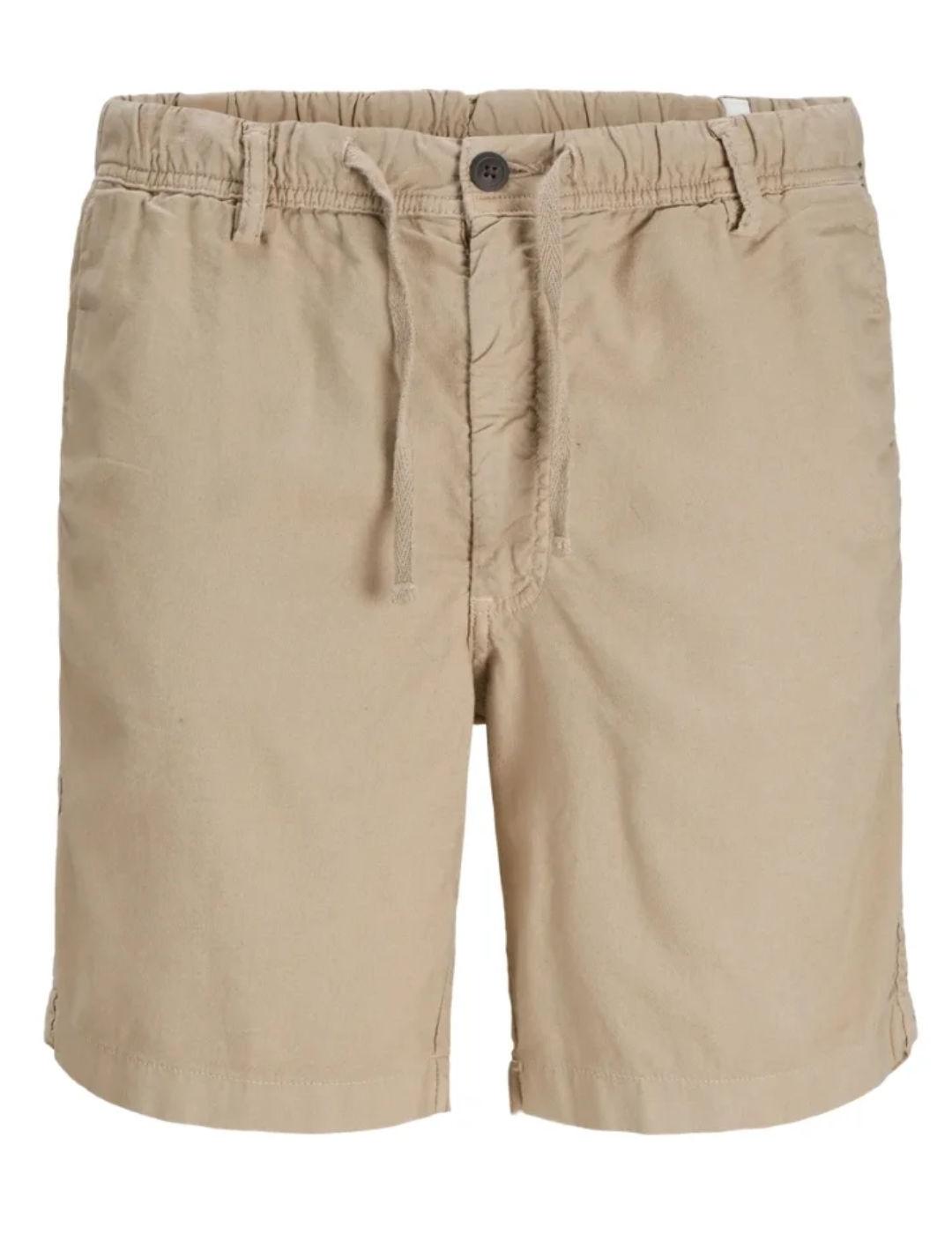 Bermuda Jack&Jones Jaiden beige  con cordón para hombre