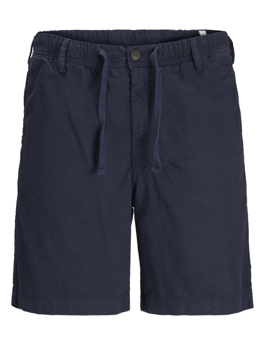Bermuda Jack&Jones Jaiden azul marino con cordón para hombre