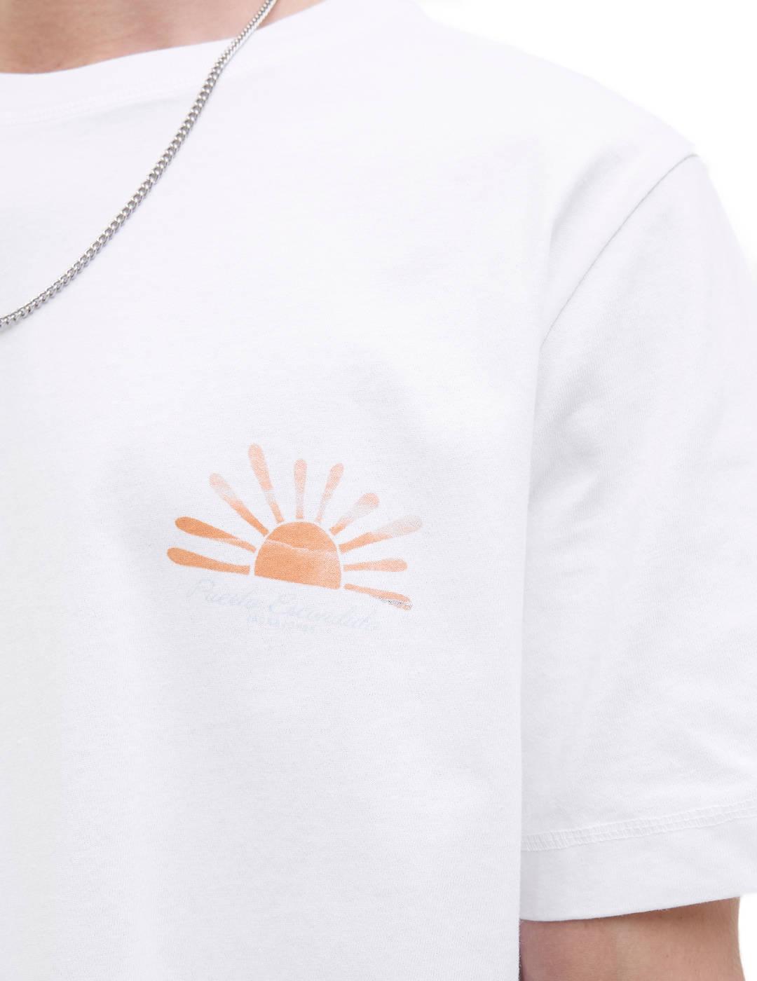 Camiseta Jack&Jones Canggu blanca manga corta de hombre