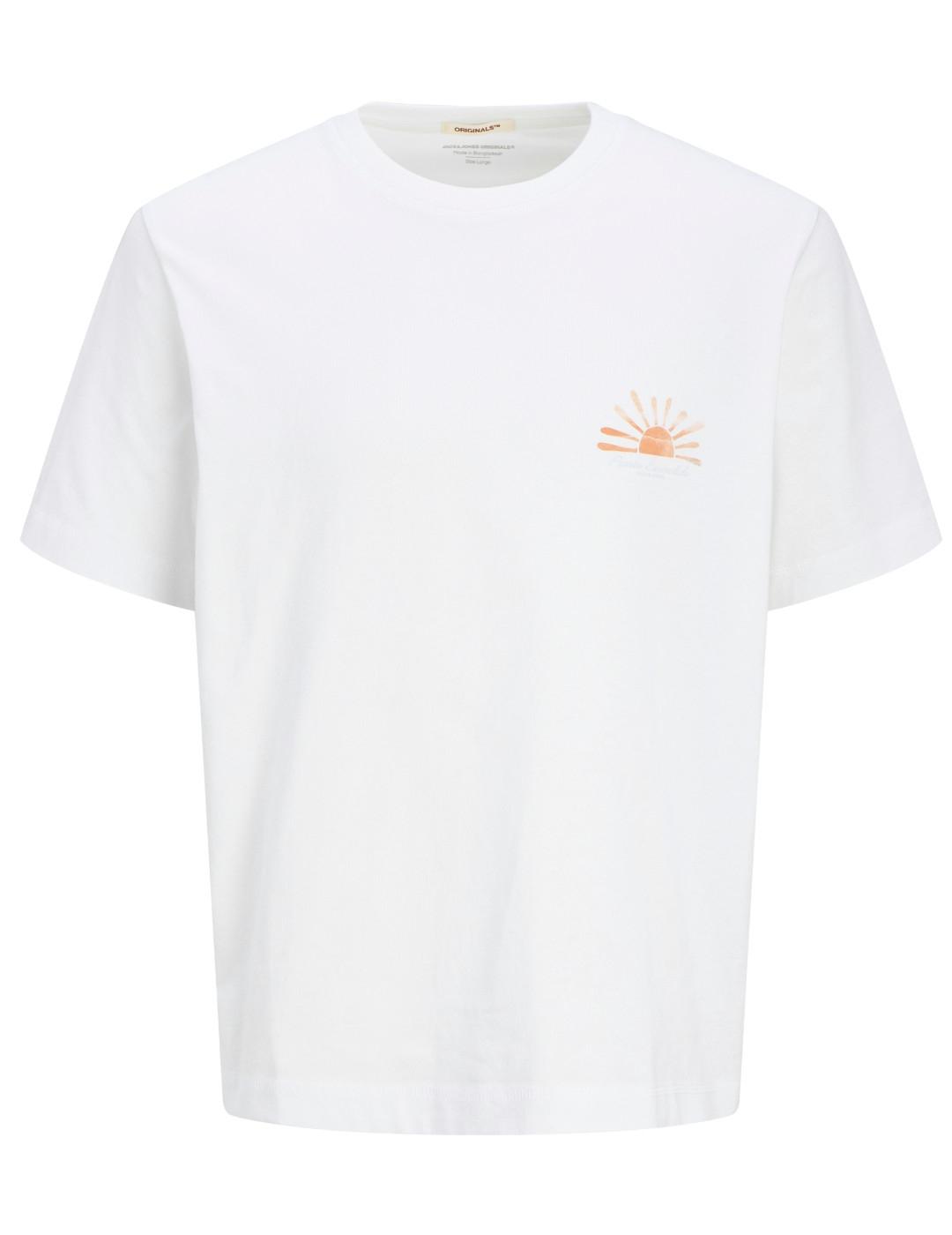 Camiseta Jack&Jones Canggu blanca manga corta de hombre