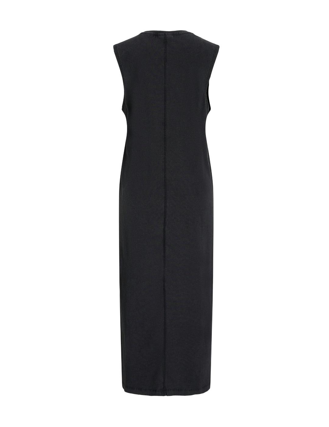 Vestido JJXX Palma maxi sin mangas negro desgastado de mujer