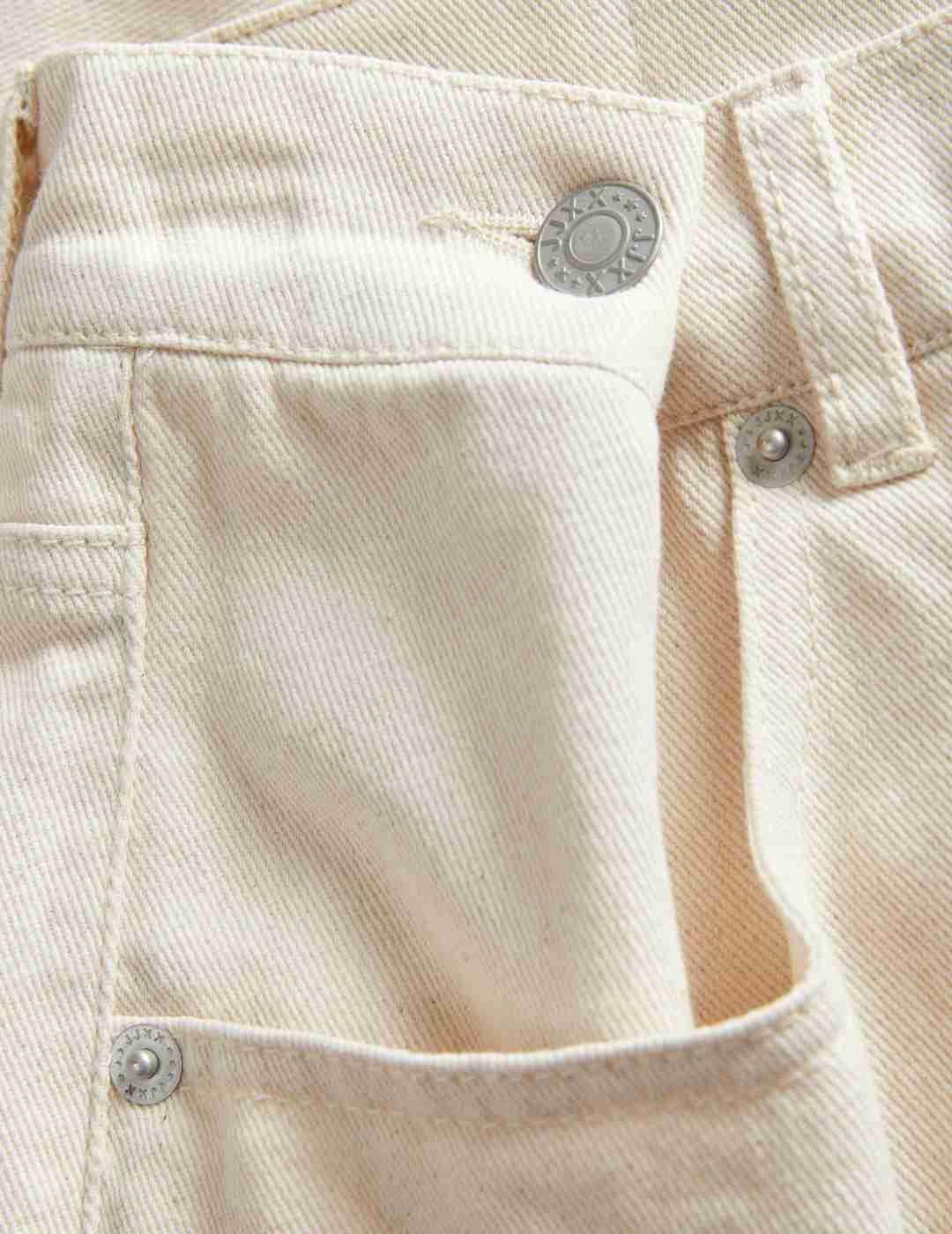 Short vaquero JJXX Dora Loose beige claro para mujer