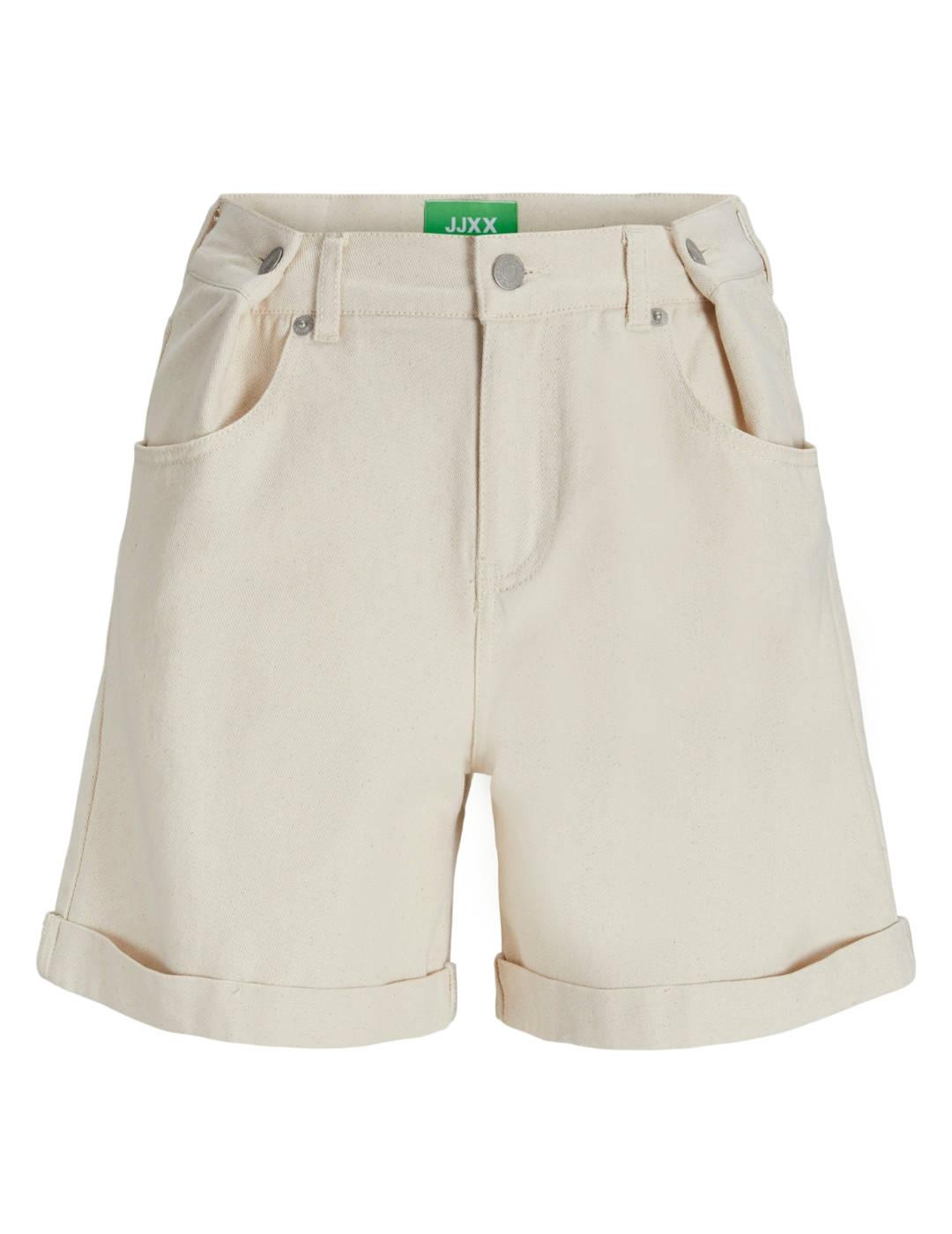 Short vaquero JJXX Dora Loose beige claro para mujer