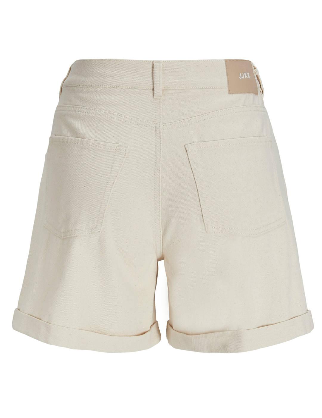 Short vaquero JJXX Dora Loose beige claro para mujer