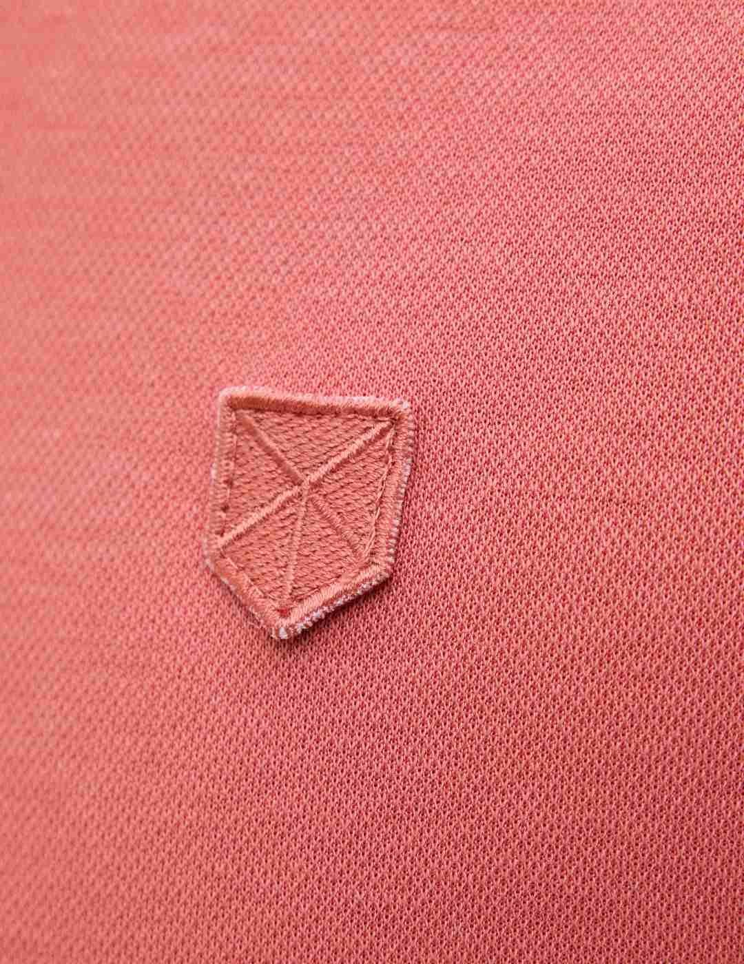 Polo Jack&Jones Crodney rosa coral manga corta para hombre