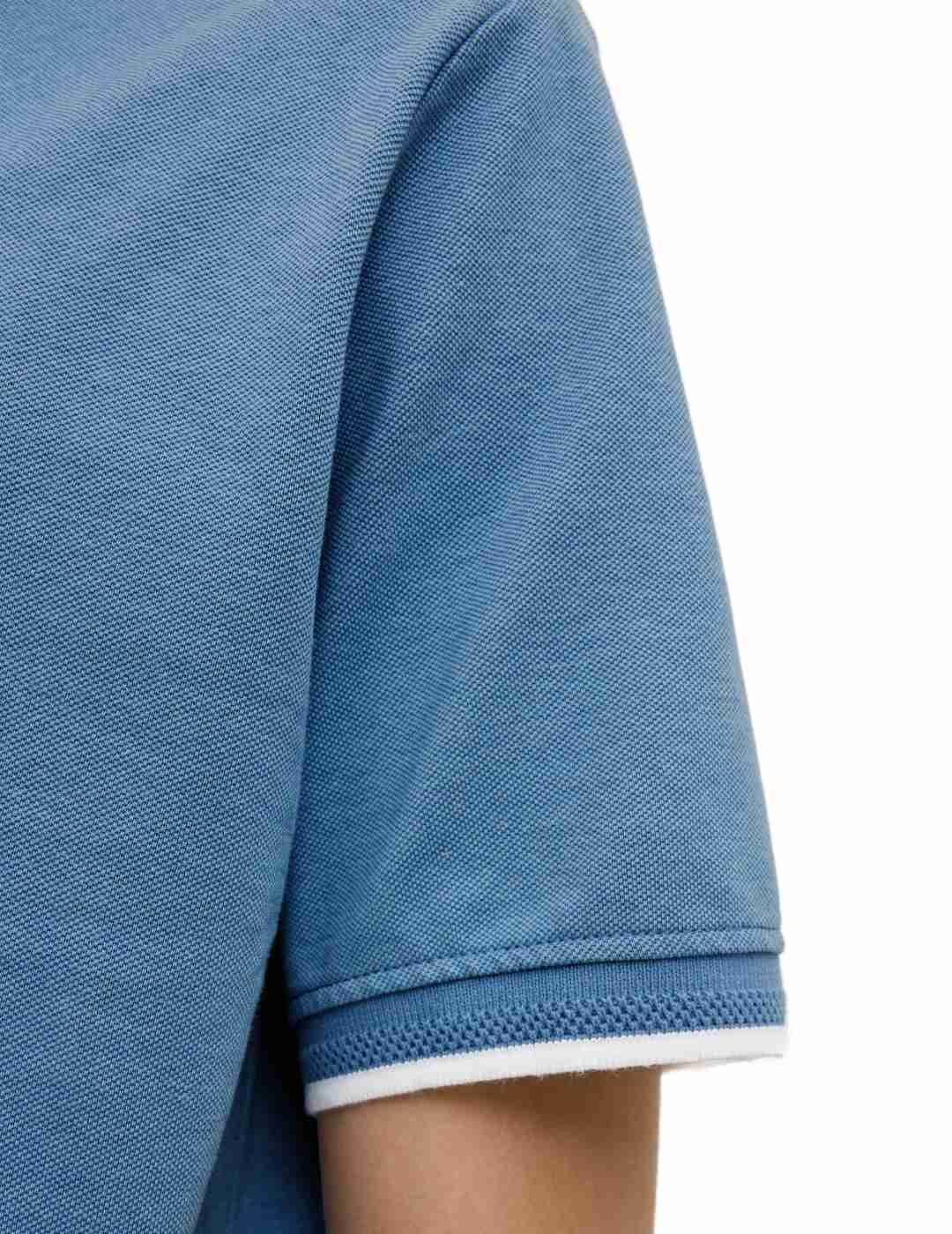 Polo Jack&Jones Blualves azul manga corta para hombre