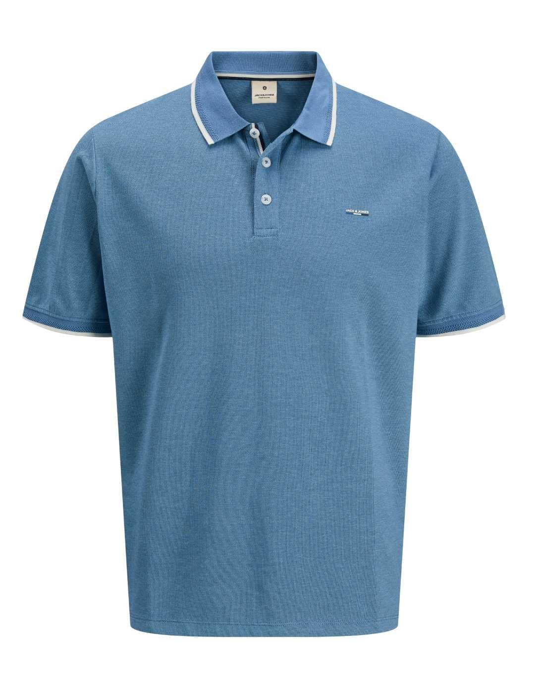 Polo Jack&Jones Blualves azul manga corta para hombre