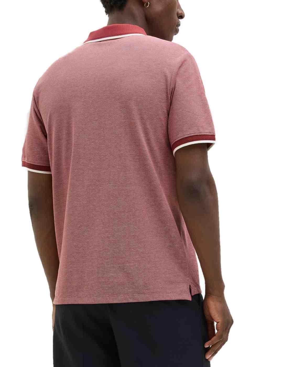 Polo Jack&Jones Blualves rojo manga corta para hombre