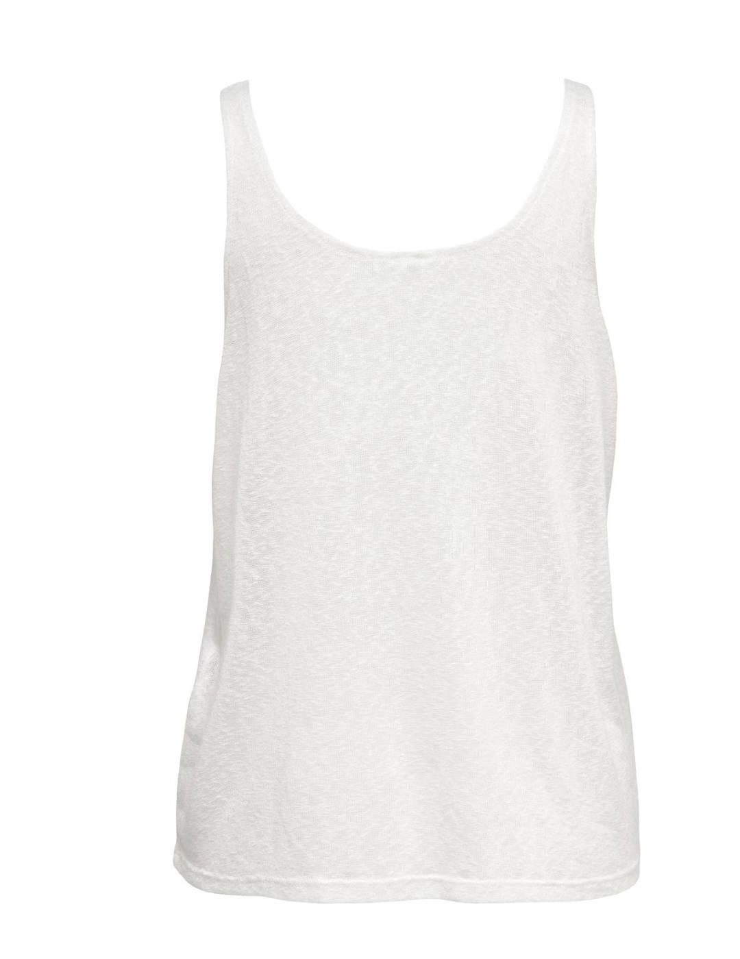 Camiseta Only Frida tirantes blanca básica para mujer