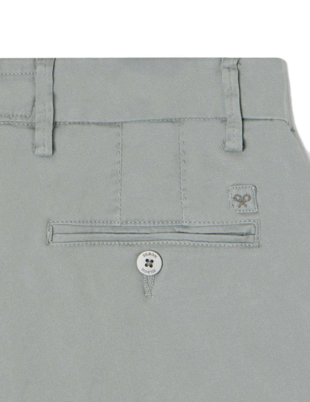 Bermuda Silbon clasica verde agua para hombre