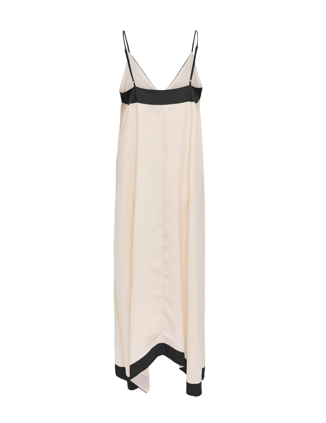 Vestido Only Diana Life largo blanco crudo raya para mujer