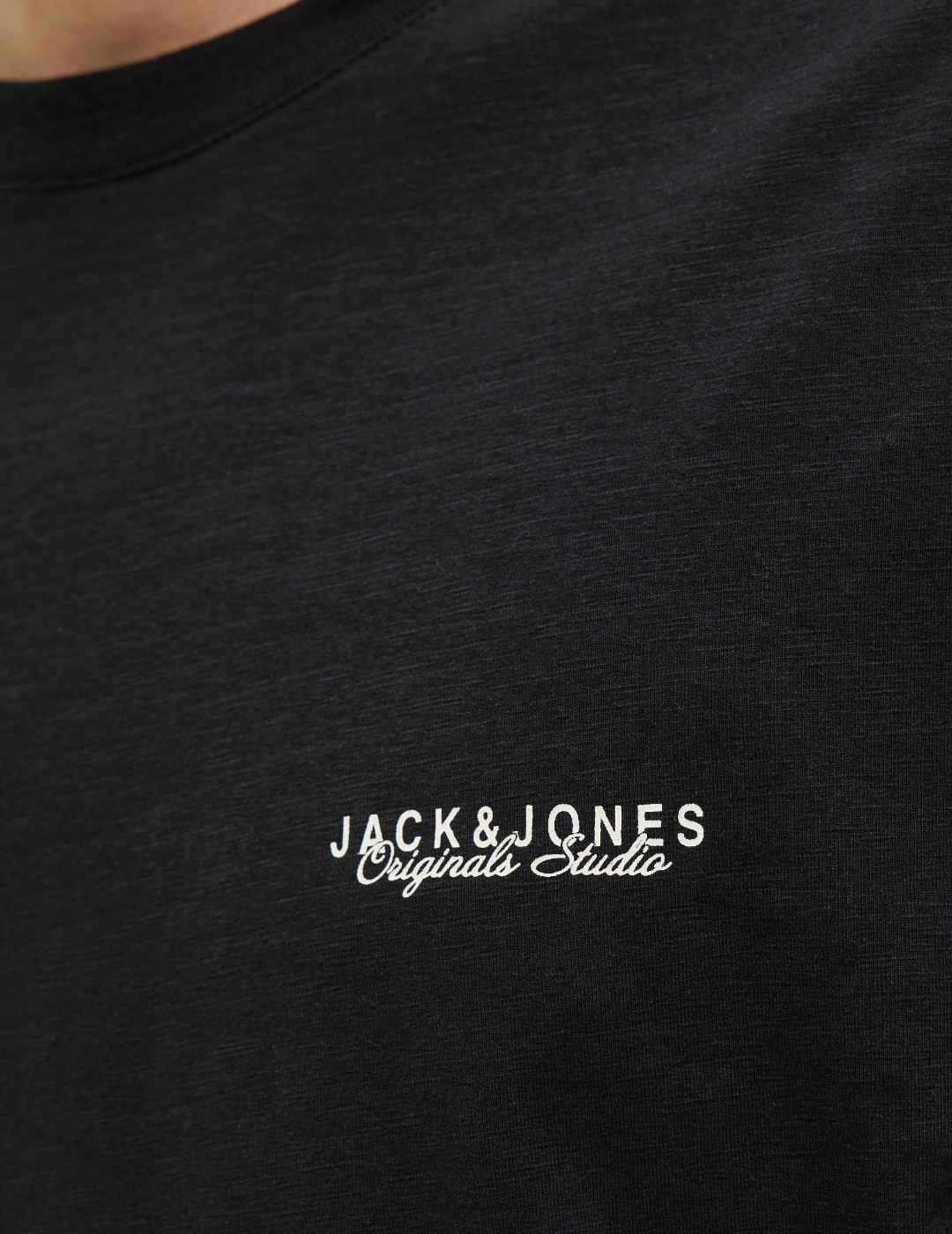 Camiseta Jack&Jones Canggu negra manga corta para hombre