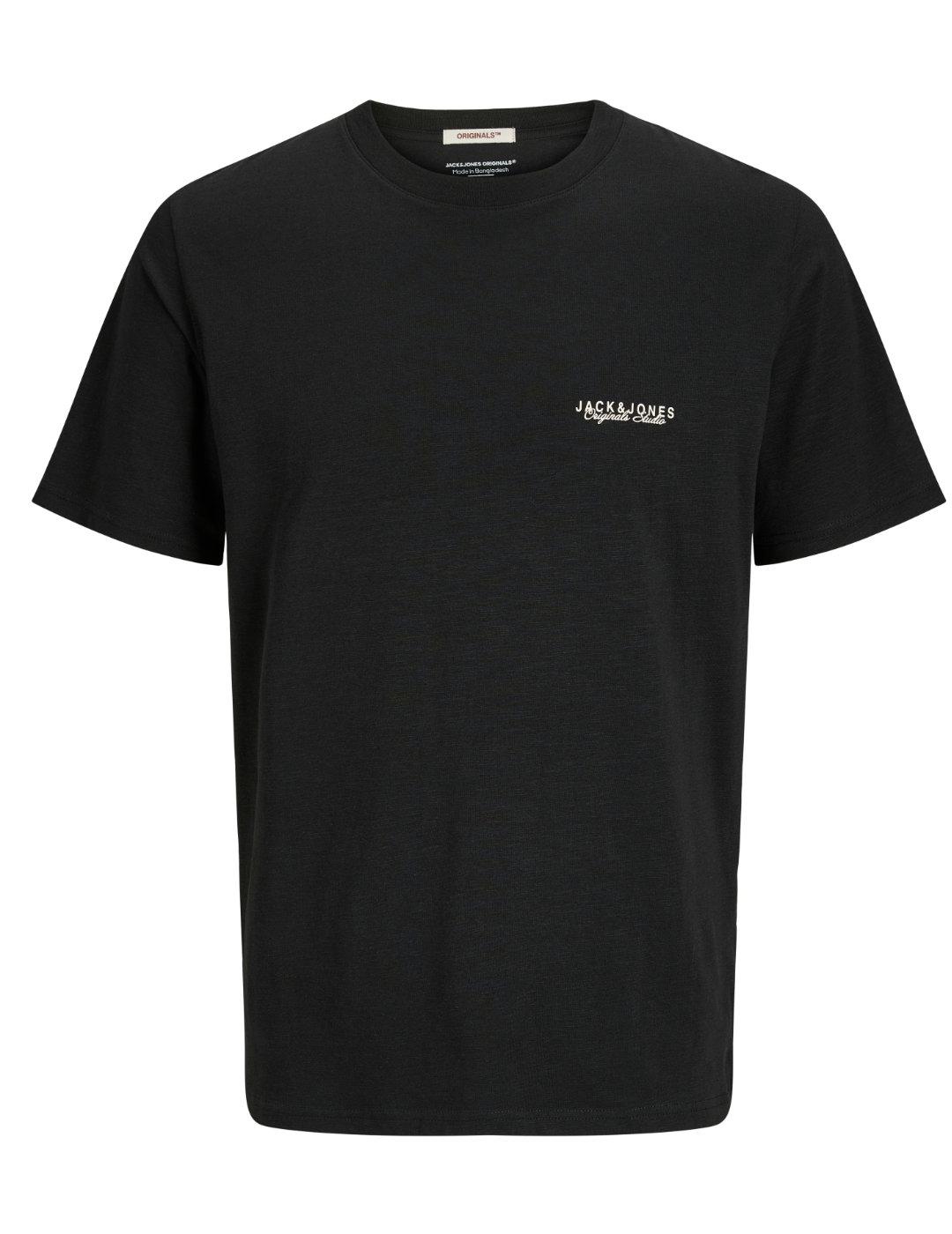 Camiseta Jack&Jones Canggu negra manga corta para hombre