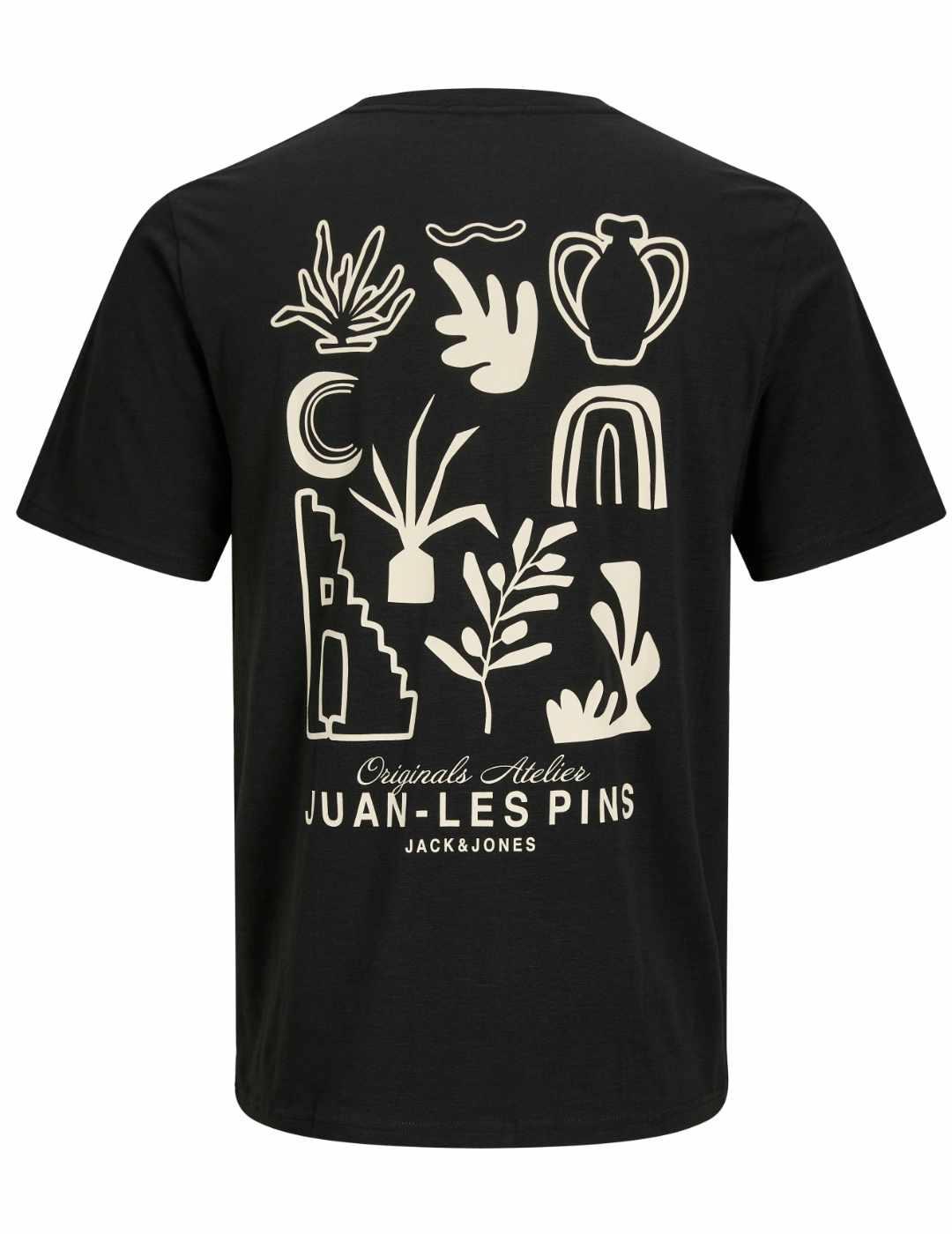 Camiseta Jack&Jones Canggu negra manga corta para hombre