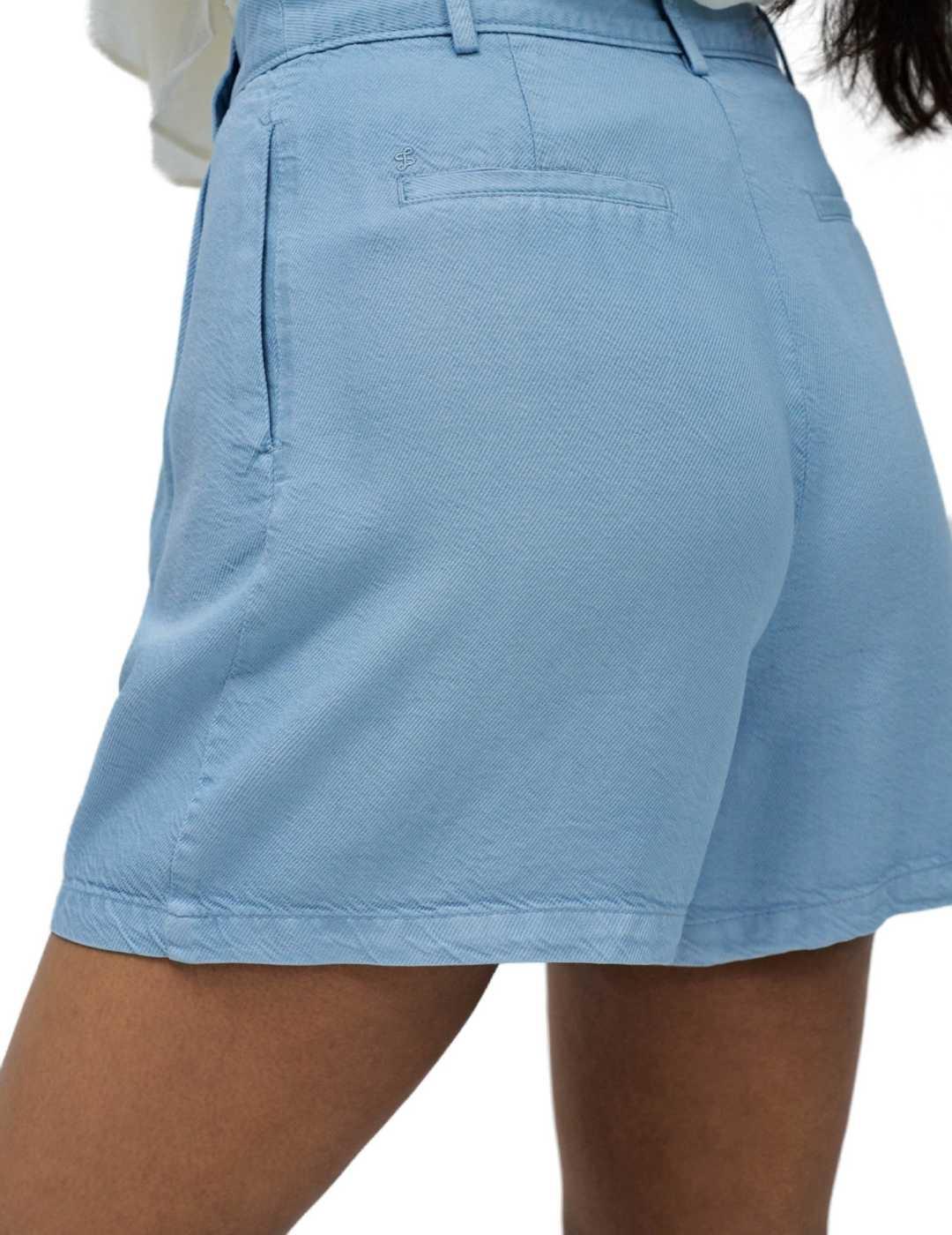 Short Salsa celeste fino pinzas para mujer