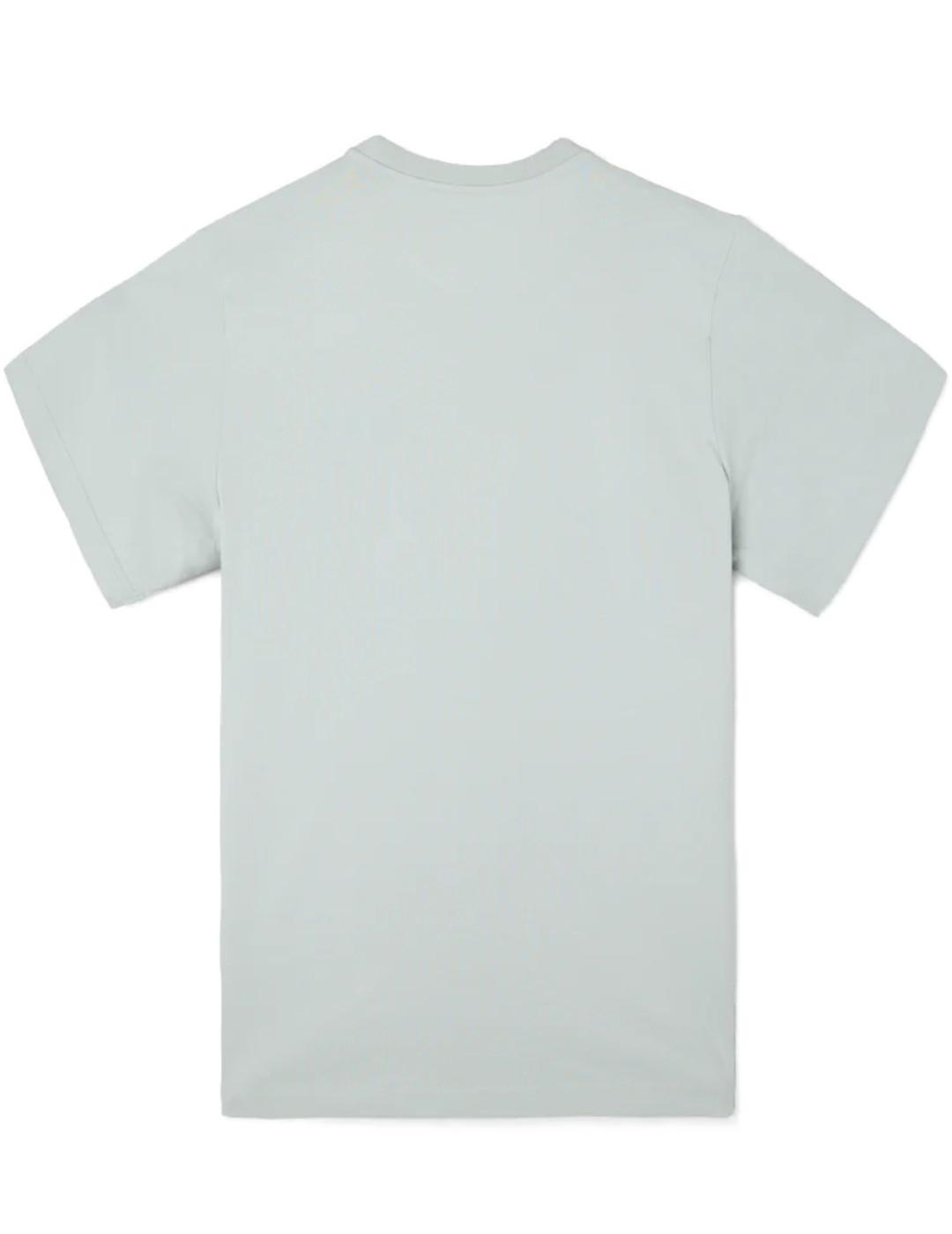 Camiseta Silbon logo smile verde claro manga corta de hombre