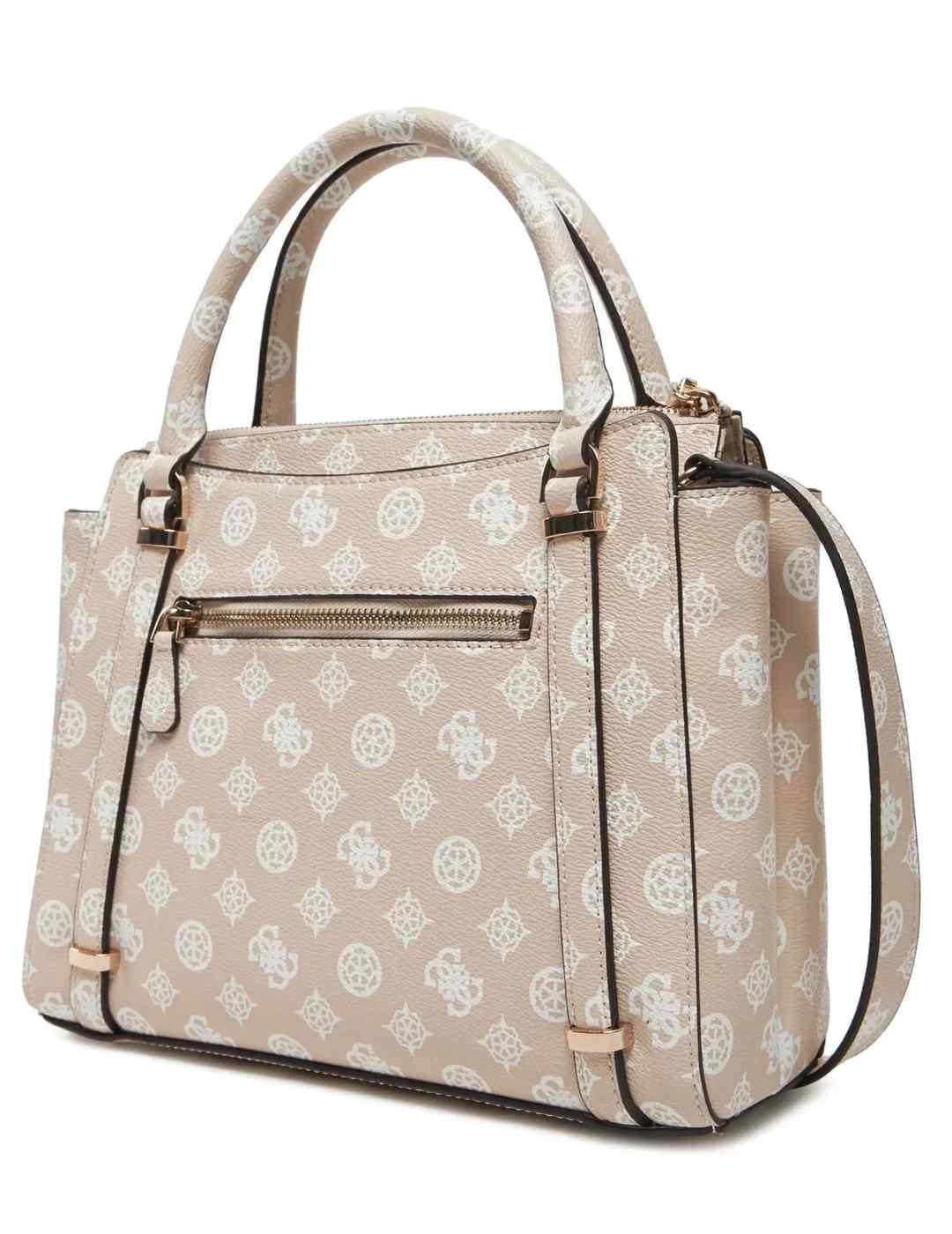 Bolso Guess Eco Erica beige de mano para mujer
