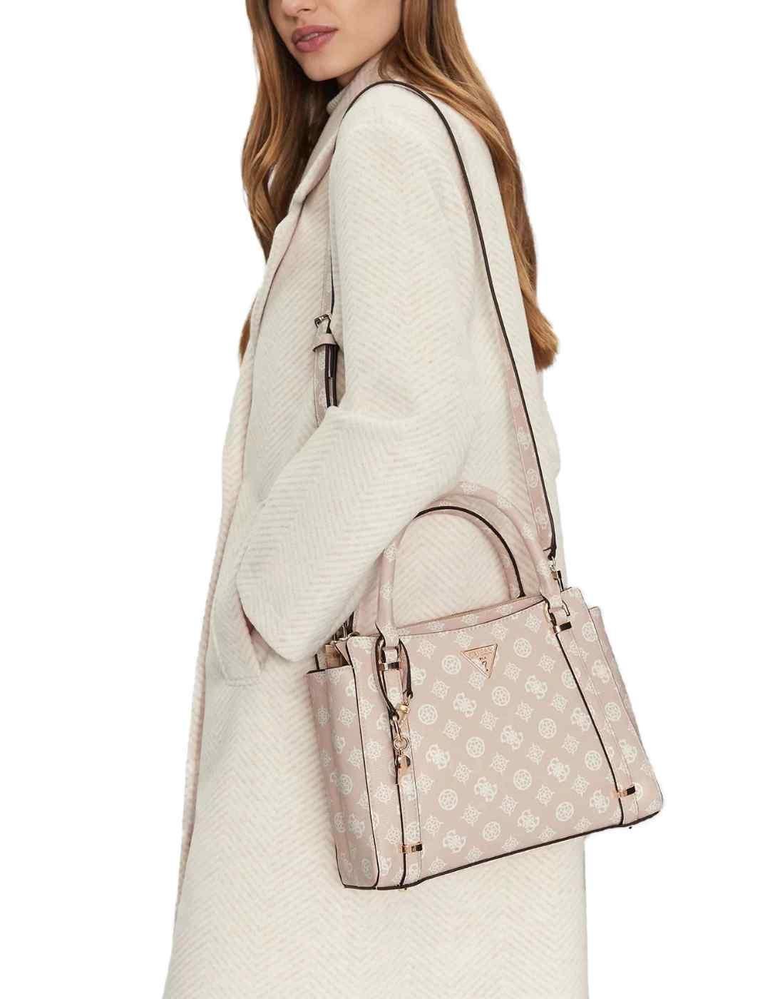 Bolso Guess Eco Erica beige de mano para mujer