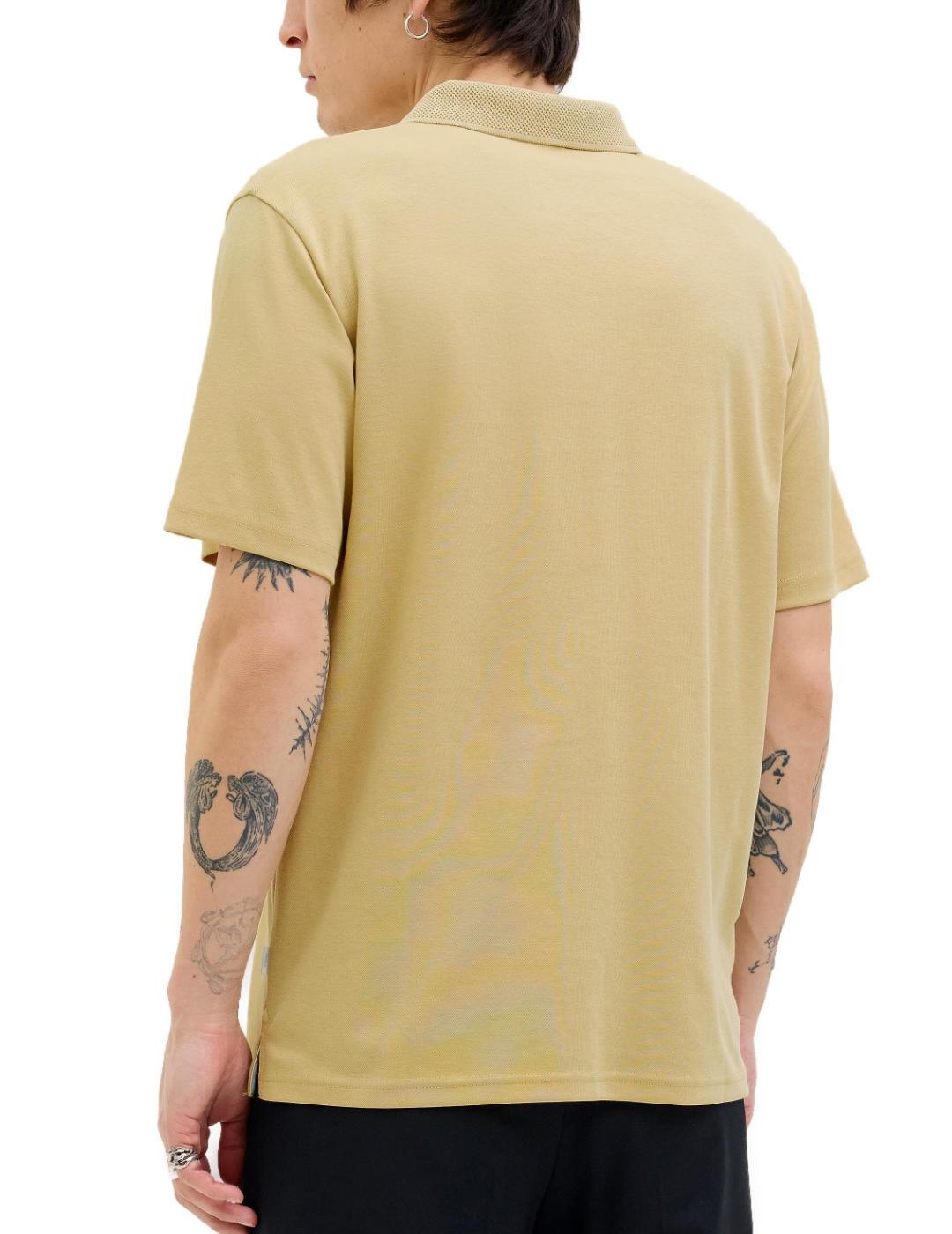 Polo Jack&Jones Crodney mostazal manga corta para hombre