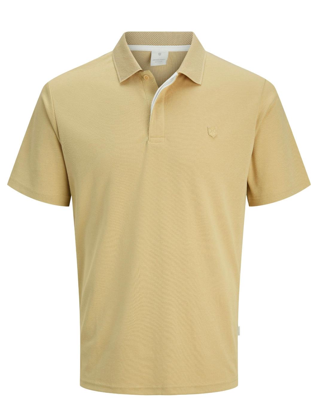 Polo Jack&Jones Crodney mostazal manga corta para hombre