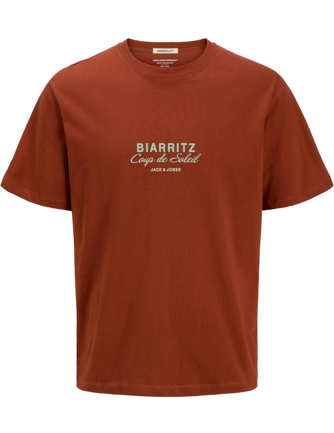 Camiseta Jack&Jones Canggu teja manga corta para hombre