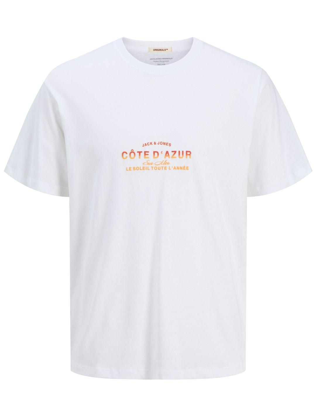 Camiseta Jack&Jones Canggu blanca manga corta hombre