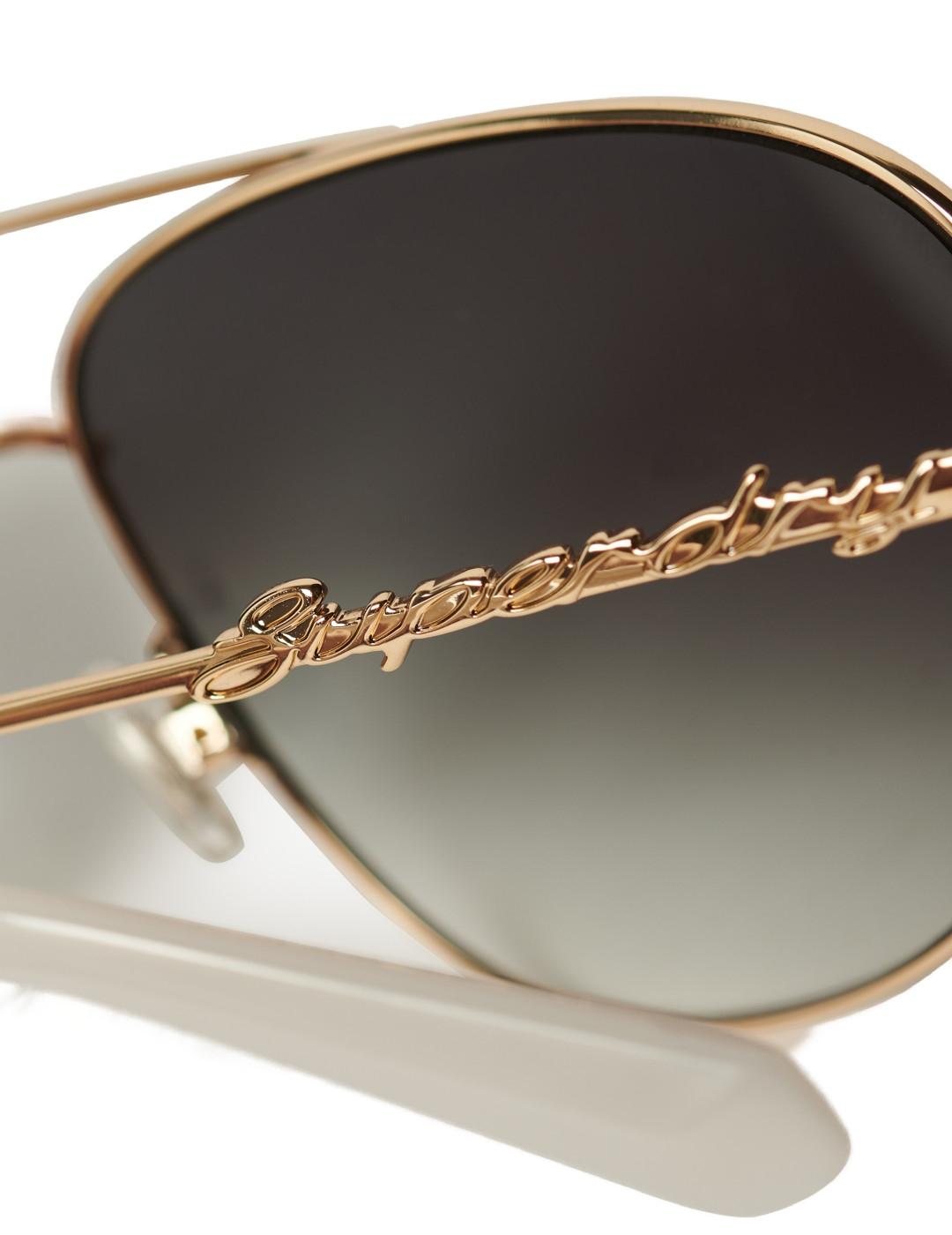 Gafas Superdry Aviador montura fina oro para mujer