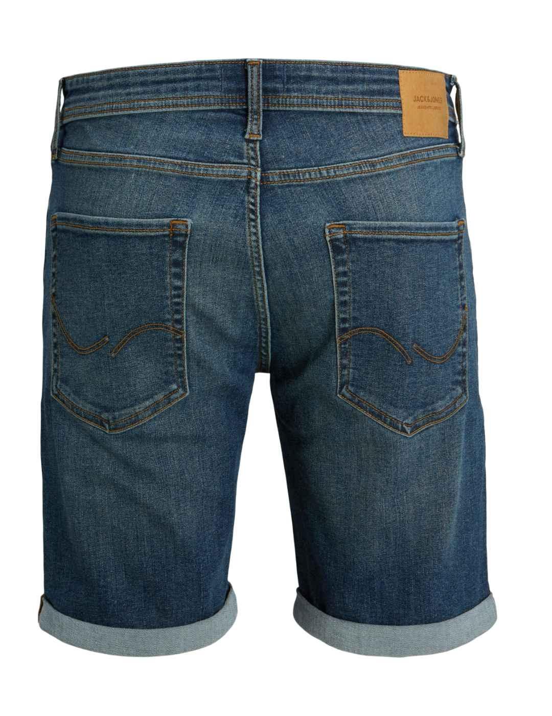 Bermuda Jack&Jones Rick azul medio desgastado para hombre