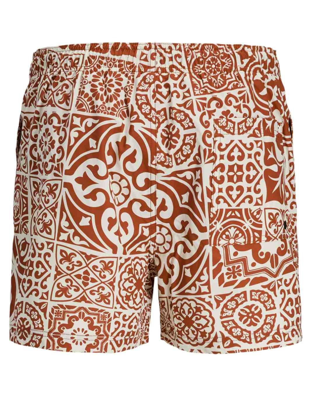 Bañador Jack&Jones Maui teja azulejo para hombre