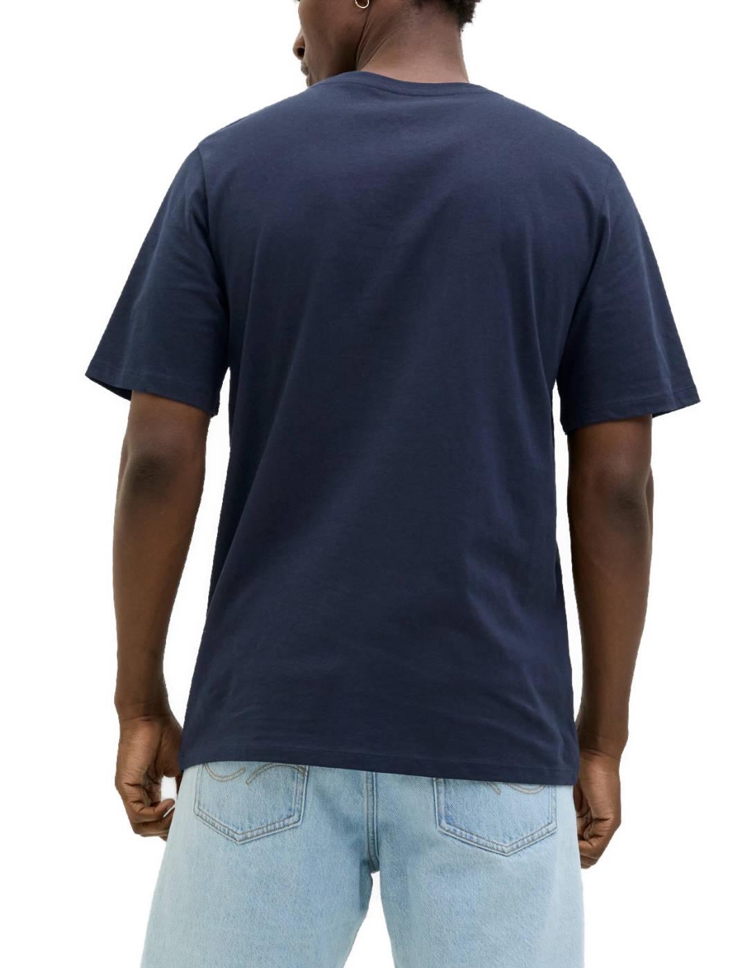 Camiseta Jack&Jones Jason marino manga corta para hombre