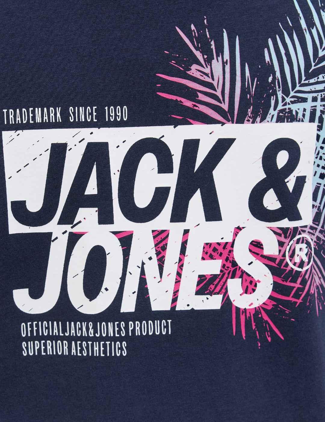 Camiseta Jack&Jones Jason marino manga corta para hombre