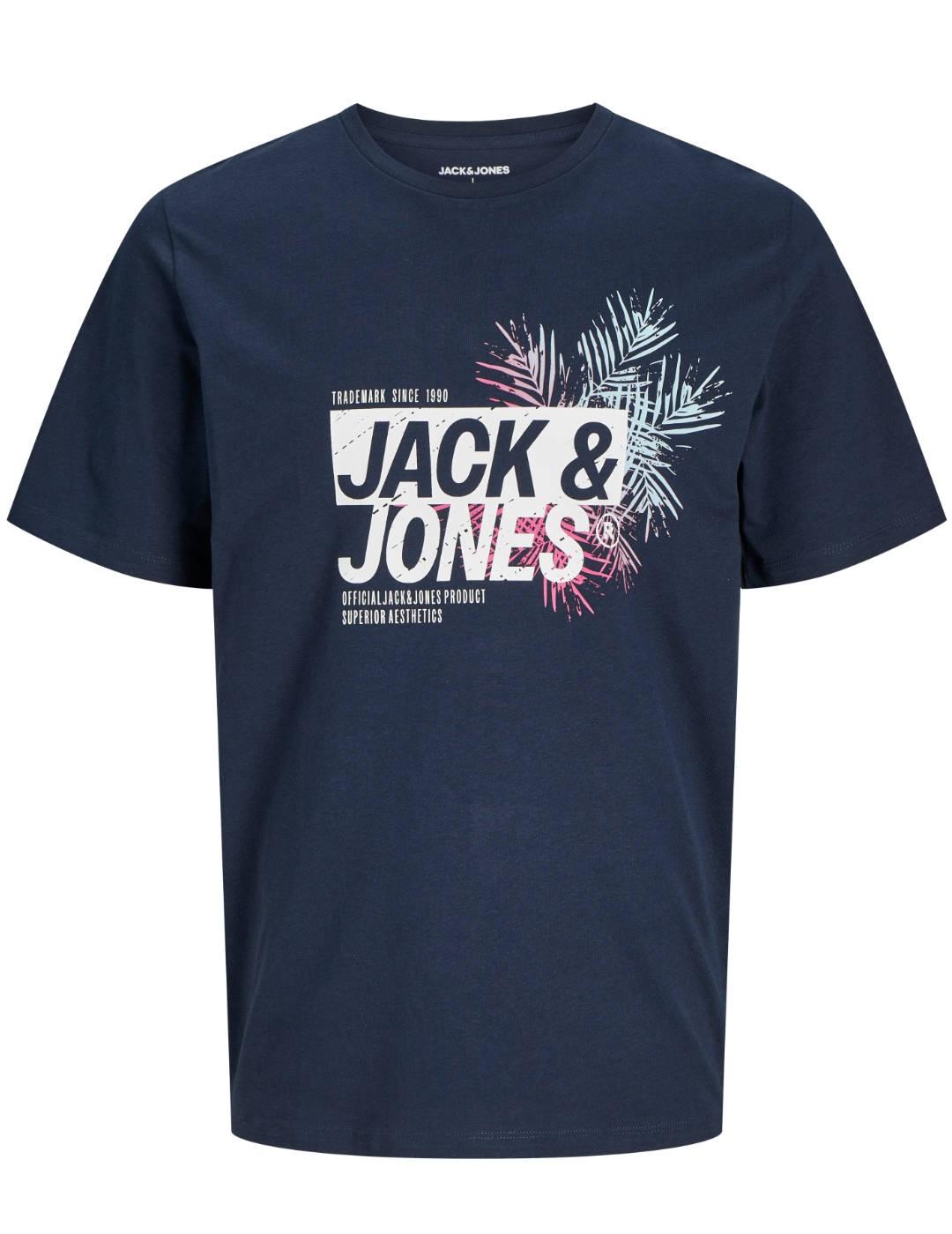 Camiseta Jack&Jones Jason marino manga corta para hombre