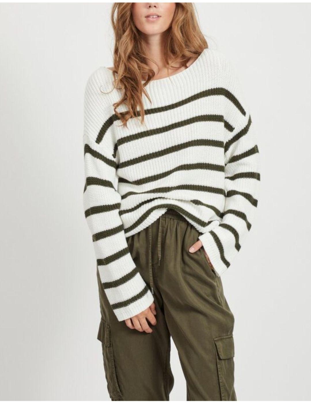 VIRUSH KNIT BOATNECK L/S TOP WHITE FOREST-X