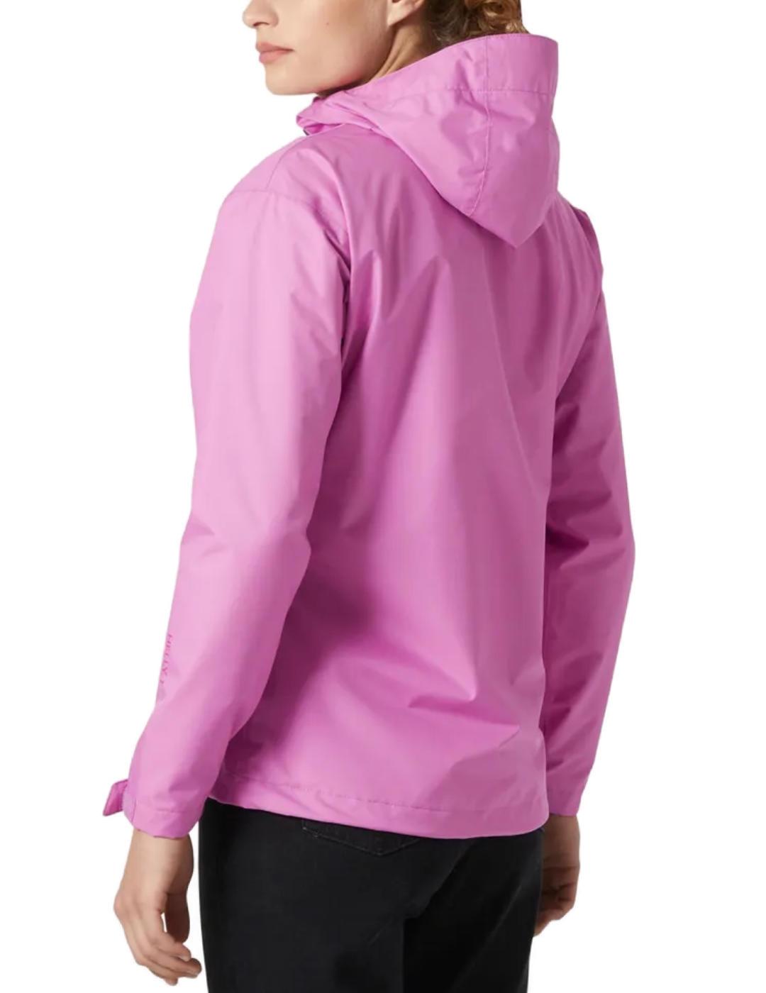 Chaqueta Helly Hansen Seven rosa con capucha para mujer