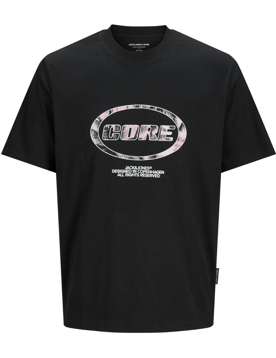 Camiseta Jack&Jones Olido negra manga corta para hombre