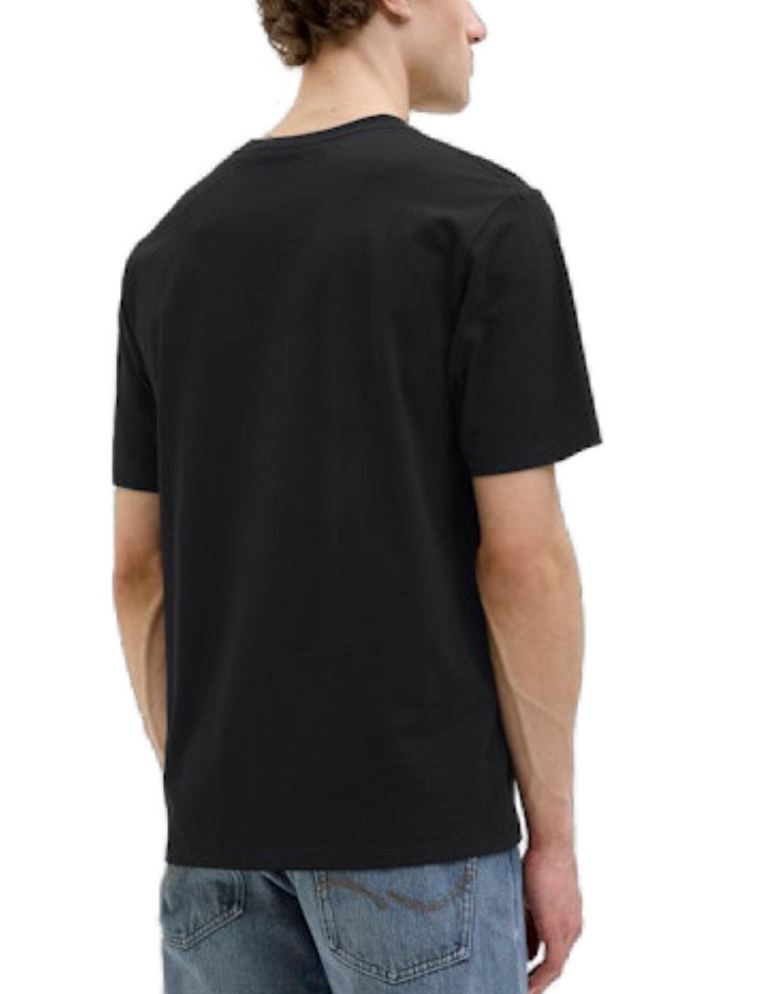 Camiseta Jack&Jones Skull negra manga corta para hombre